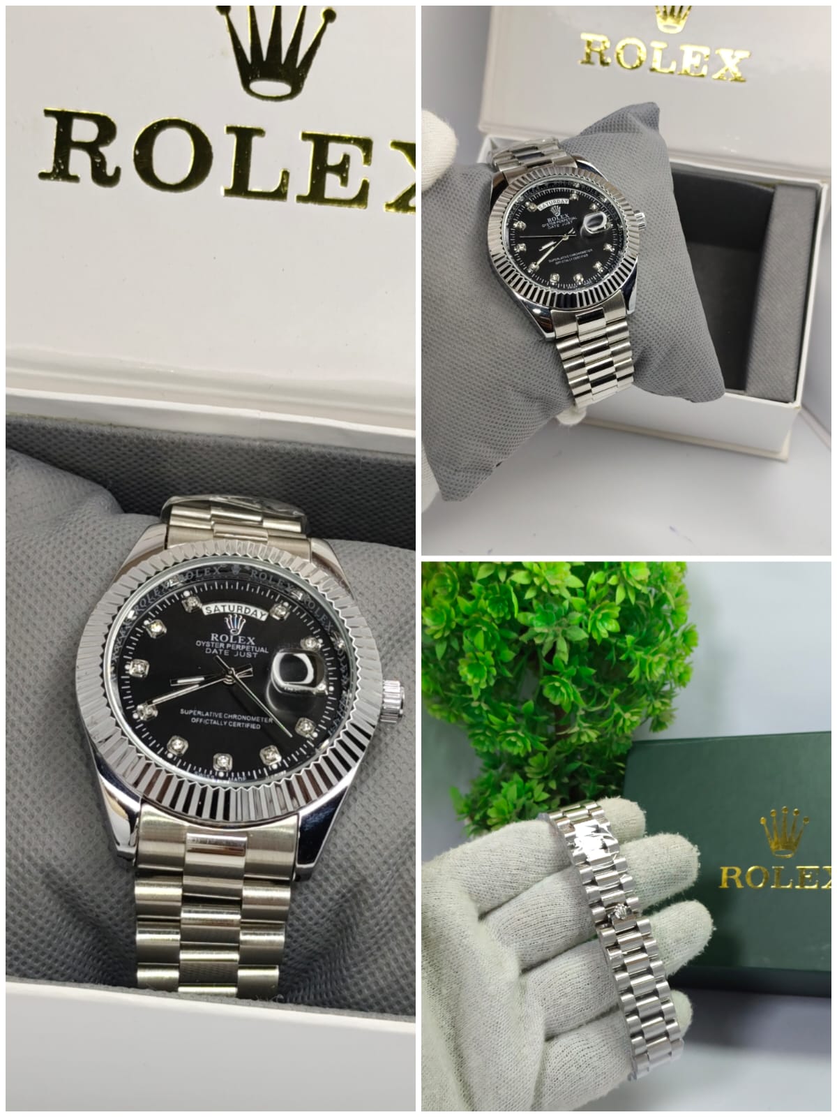 Rolex Datejust 41 Black Dial with Diamond Hour Markers